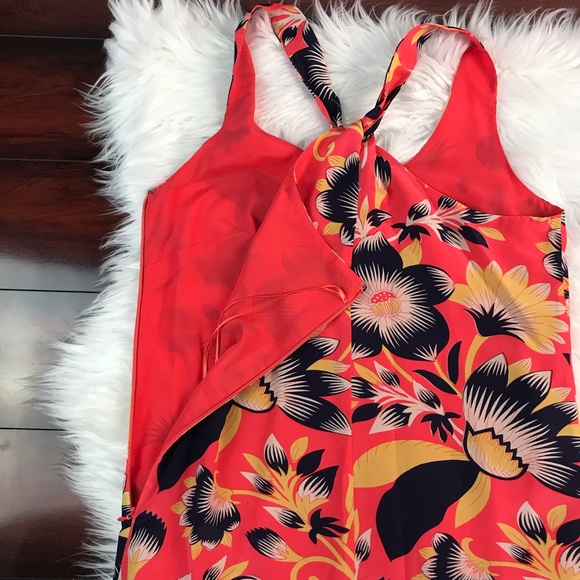 ❌SOLD❌Crew Twist Back Floral Hibiscus Orange - Picture 8 of 8